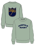 NORFOLK BLUES RUGBY RUSSELL DRI-POWER® FLEECE CREW SWEATSHIRT GRAY